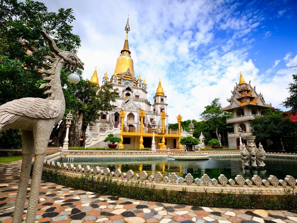 Ho Chi Minh Stad Buu Long Pagoda tempel